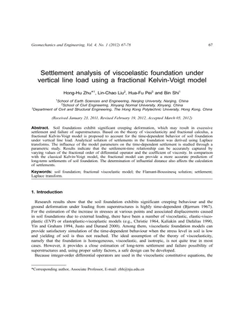 Más sobre Nota Técnica: Análisis del Asentamiento de Fundación Viscoelástica Bajo Carga Vertical de Línea Utilizando un Fr_1