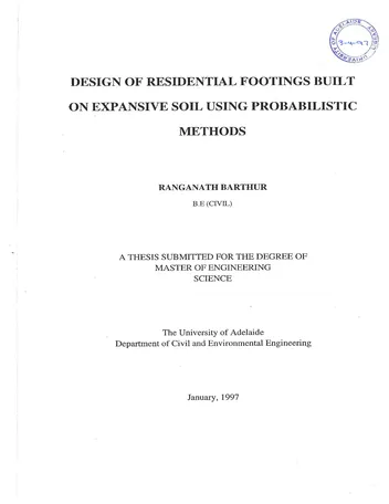 Más sobre Diseño de Cimientos Residenciales Construidos sobre Suelo Expansivo Usando Probabilidades