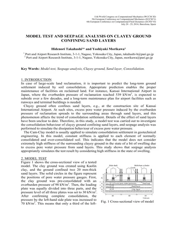 Más sobre Prueba de Modelo y Análisis de Filtración en Suelos Arcillosos Confinando Capas de Arena.