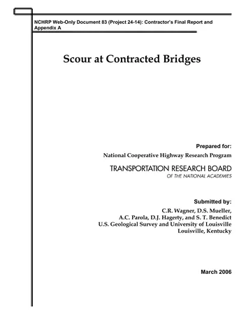 Más sobre Erosión en Puentes Contratados.
